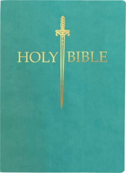 KJV Sword Bible, Large Print, Coastal Blue Ultrasoft: (Red Letter, Teal, 1611 Version)