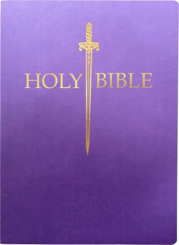 KJV 1611 Sword Bible, Large Print, Royal Purple Ultrasoft: (Red Letter)