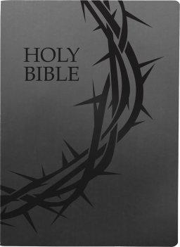 KJV 1611 Holy Bible, Crown of Thorns Design, Large Print, Black Ultrasoft: (Red Letter, Sword))