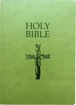 KJV Sword 1611 Holy Bible, Cross Design, Large Print, Olive Ultrasoft: (Red Letter, Green)