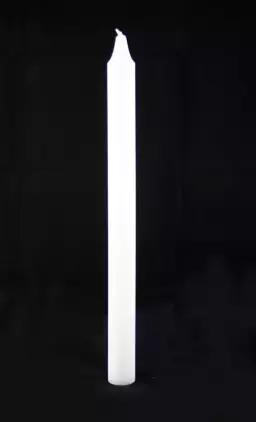 15" x 1 1/8" White Advent Candle Plain - Single