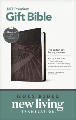 Premium Gift Bible NLT, Filament Enabled (LeatherLike, Starlight Path Brown, Red Letter)