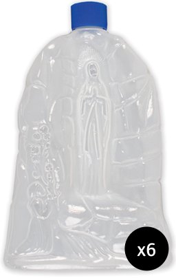 6 x Lourdes Grotto Holy Water Bottle (550ml)