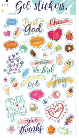 Typography Trust In God/ Chose/ Joy Stickers