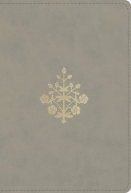ESV Large Print Compact Bible, Red Letter (TruTone, Stone, Branch Design)