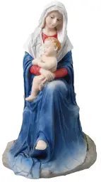 6 inch Madonna & Child Veronese Resin Statue
