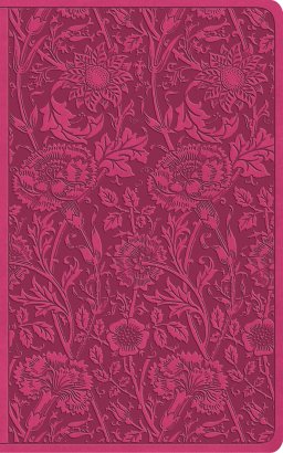 ESV Vest Pocket New Testament with Psalms and Proverbs, Red Letter (TruTone, Berry, Floral Design)