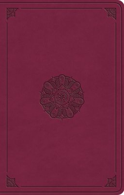 ESV Premium Gift Bible (TruTone, Raspberry, Emblem Design)