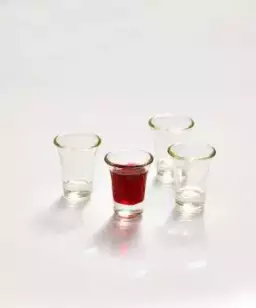 20 Communion Cups - Flared Glass - 1.5 inch tall