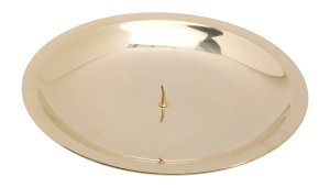 Polished Candlestick Plate with Thorn D 16 cm
