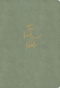 KJV Super Giant Print Reference Bible, Sage Suedesoft
