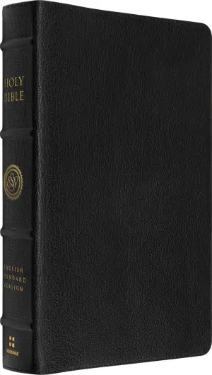 ESV Heirloom Bible, Scriptura Sacra: 25th Anniversary Personal Size Reference Edition (Goatskin, Black, Full Yapp)