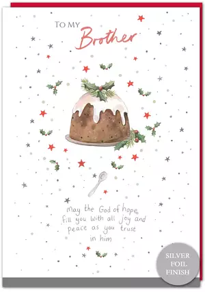 To My Brother Christian Christmas Card