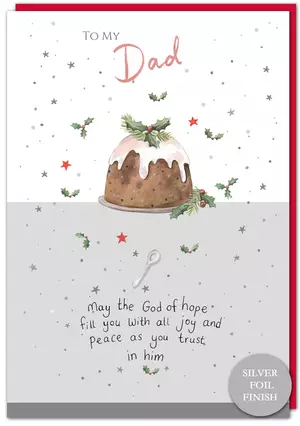 To My Dad Christian Christmas Card