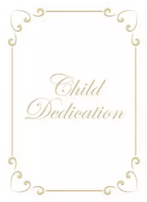 Child Dedication Certificate