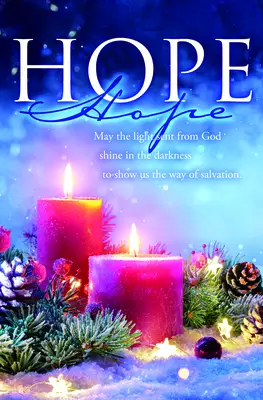 Bulletin-Advent Week 1: Hope/May The Light...  (Pack Of 100)