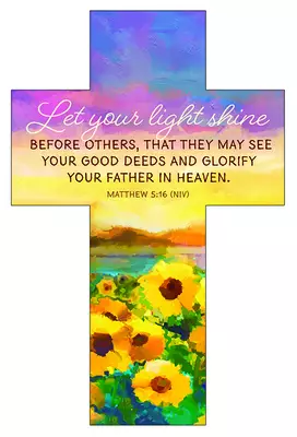 Bookmark-Let Your Light Shine Before Others (Die-Cut Cross) (Pack Of 25)