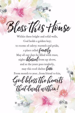Plaque-Woodland Grace-Bless This House. Within (6 x 9)
