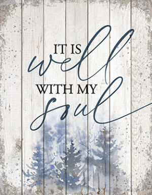 Wall Plaque-Timberland Art-It Is Well (11.75" x 15")