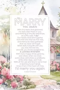 Plaque-Everyday-I'd Marry You Again (6 x 9)