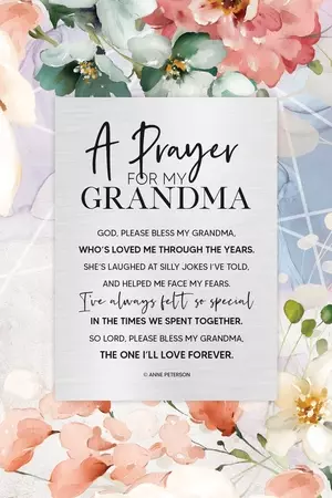 Plaque-Renew My Soul-Prayer For My Grandma (6 x 9)