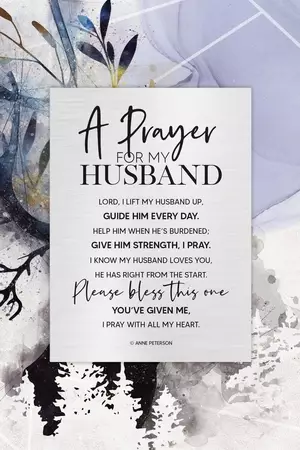 Plaque-Renew My Soul-Prayer For My Husband (6 x 9)