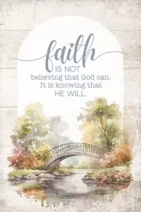Wall Plaque-Mini Blessings-Faith Is Not (4" x 6")