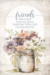 Wall Plaque-Mini Blessings-Friends Are (4" x 6")