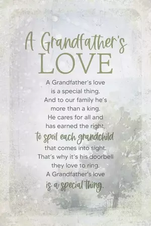 Plaque-Joyful Living-A Grandfather's Love (6 x 9)