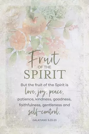 Plaque-Joyful Living-Fruit Of The Spirit (6 x 9)