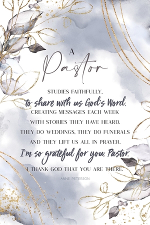 Plaque-Heaven Sent-A Pastor (6 x 9)