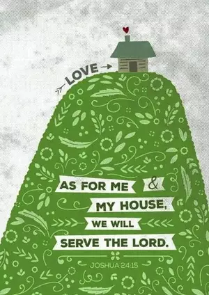 'As For Me And My House' (Hill) Greeting Card