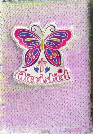 Journal-Cherished-Sequin (Butterfly)
