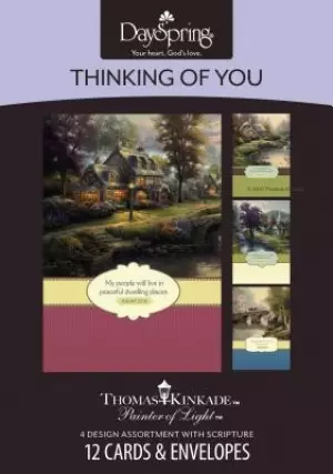 Thomas Kinkade - Thinking of You - 12 Boxed Cards