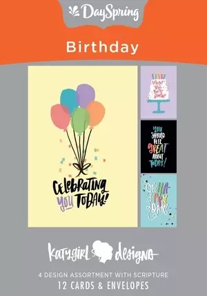 Celebrating You Today Box of 12 Birthday Cards