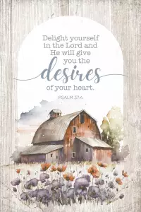 Wall Plaque-Mini Blessings-Delight Yourself (4" x 6")