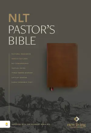NLT Pastor's Bible, Filament Enabled (LeatherLike, Brown, Red Letter)