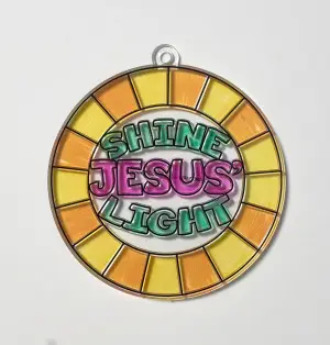 Pumpkin Prayer - Suncatcher: Shine Jesus'