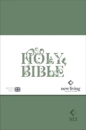 NLT Holy Bible, Sage Green Flexiback, Leather-Feel, Debossed Detailing, British Text, NLT New Living Translation, Flexiback, Standard size