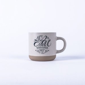 'His Love Surrounds Me' Cream Mug 11oz (325ml)