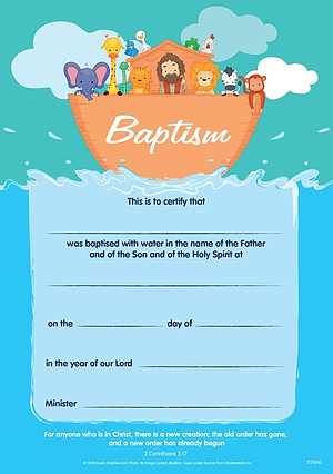 Baptism Certificates Pack of 10
