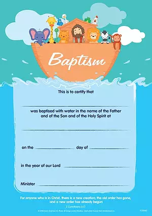 Baptism Certificates Pack of 10