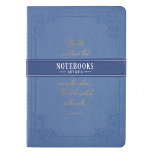 Notebook Set 3pc MD Taupe, Dusty Blue, Periwinkle Blue Ps. 46:10