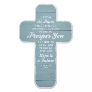 I Know the Plans Cross - Jeremiah 29:11 - Pack Of 12 Cross Bookmarks