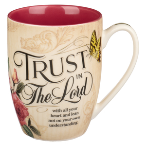 Mug Burgundy/Tan Vintage Trust in the Lord Prov. 3:5