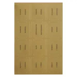 Bible Indexing Tabs Gold Foil w/Black Print
