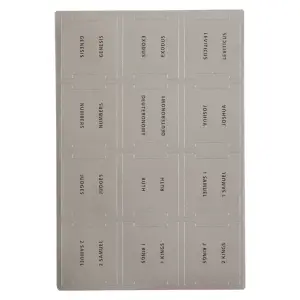 Bible Indexing Tabs Silver Foil w/Black Print