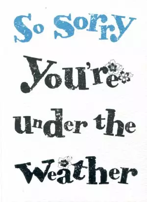 So Sorry You're Under the Weather - Pack of 6