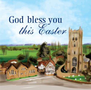 God Bless You This Easter - Square Card