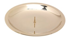 Polished Candlestick Plate with Thorn D 13 cm